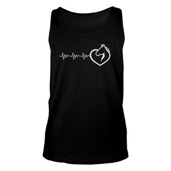 Heartbeat Horse Riding Vaulting I Love My Horse Unisex Tank Top | Mazezy