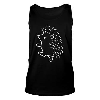 Hedgehog Protection Who Loves Hedgehogs Unisex Tank Top | Mazezy