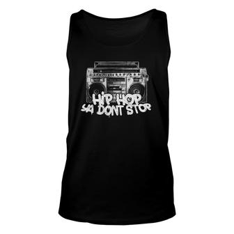 Hip Hop Ya Dont Stop - Old School Boombox 80S Unisex Tank Top | Mazezy CA