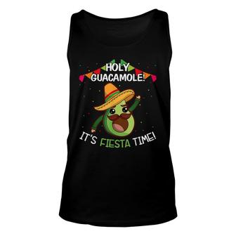 Holy Guacamole Its Fiesta Time Mexican Cinco De Mayo Unisex Tank Top - Seseable