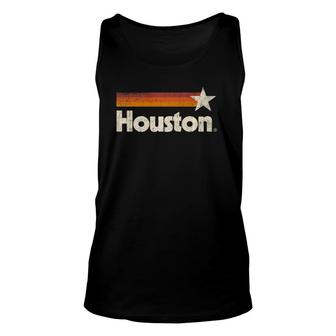 Houston Texas Houston Strong Vintage Stripes Unisex Tank Top - Seseable