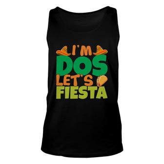 I Am Dos Lets Fiesta Colorful Decoration Gift For Human Unisex Tank Top - Seseable