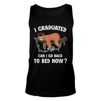 I Graduated Can I Go Back To Bed Now Boys Girls Graduation Unisex Tank Top - Seseable