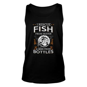 I Rescue Fish From Water Beer From Bottles New Unisex Tank Top - Seseable