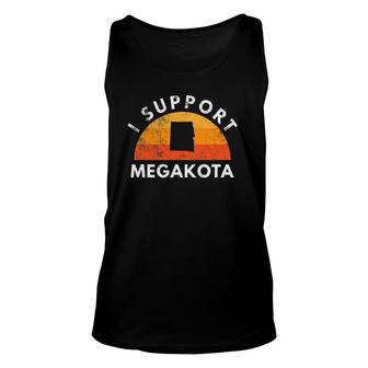 I Support Megakota North Dakota South Dakota Merge Unisex Tank Top | Mazezy