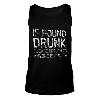 If Found Drunk Gorgeous 2022 Best Gift Unisex Tank Top - Thegiftio UK