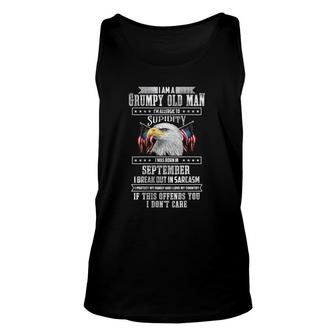 Im A Grumpy Old Man Born In September Fathers Day Gift Unisex Tank Top - Seseable