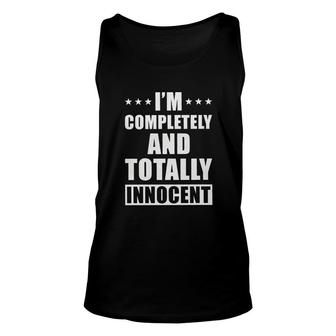 Im Completely And Totally Innocent 2022 Trend Unisex Tank Top - Seseable