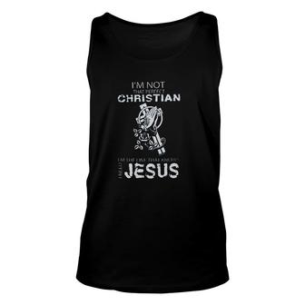 Im Not That Perfect Christian Im The One That Knows Aesthetic Gift 2022 Unisex Tank Top - Thegiftio UK