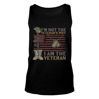Im Not Theveteran 2022 Wife Army Impression Unisex Tank Top - Seseable