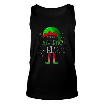 Im The Athletic Elf Family Matching Costume Christmas Gift Unisex Tank Top - Seseable