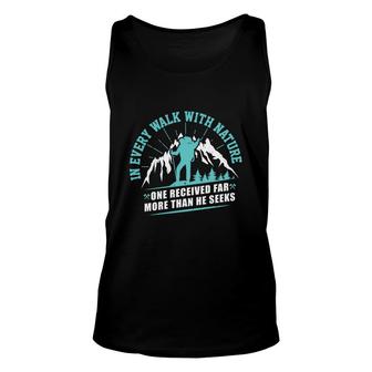 In Every Walk With Nature Explore Travel Lover Unisex Tank Top - Seseable