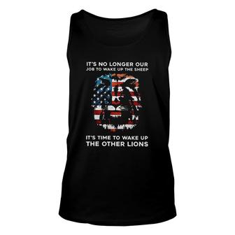 It Is No Longer Our Job To Wake Up The Sheep Attractive Gift 2022 Unisex Tank Top - Thegiftio