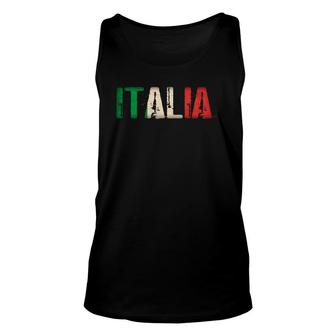 Italy Lovers Italian Flag Italia For Men Unisex Tank Top - Seseable