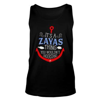 Its A Zayas Thing You Wouldnt Understand Family Name Unisex Tank Top - Seseable