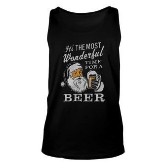 Its The Most Wonderful Time For A Beer Attractive Gift 2022 Unisex Tank Top - Thegiftio