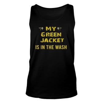 Womens Jacket Green In The Wash Master Golf Golfer Player V-Neck Tank Top | Mazezy