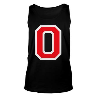 Jersey Number 0 Athletic Sports Uniform Style Unisex Tank Top - Seseable