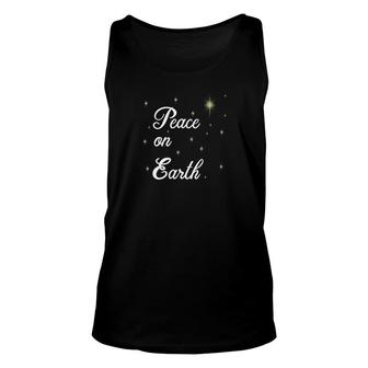 Jesus Peace On Earth Christmas Unisex Tank Top - Monsterry