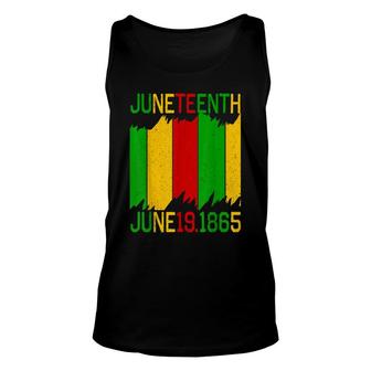 Juneteenth Flag June 19Th 1865 Freedom Day Unisex Tank Top - Thegiftio