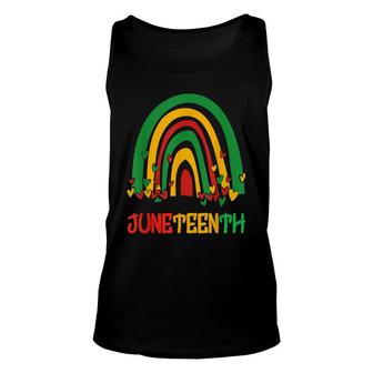 Juneteenth Rainbow Free-Ish Since 1865 African American Kids Unisex Tank Top - Seseable