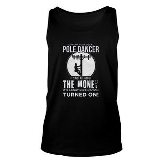 Keep You Turned On Mens Electricians Work Enjoyable Gift 2022 Unisex Tank Top - Thegiftio UK