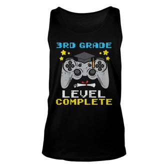 Kids 3Rd Grade Level Complete Game Controller Last Day Of School Unisex Tank Top - Seseable