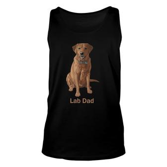 Lab Dad Fox Red Labrador Retriever Dog Lovers Gift Unisex Tank Top - Seseable