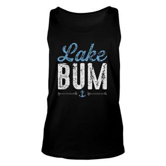Lake Bum Funny Summer Vacation Boating Beach Bum Unisex Tank Top | Mazezy