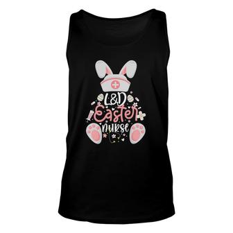 L&D Easter Day Nurse Outfit Bunny Labor And Delivery Easter Unisex Tank Top | Mazezy