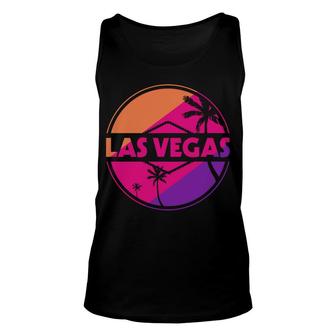 Las Vegas Beach Retro Sunset Summer Unisex Tank Top | Seseable CA
