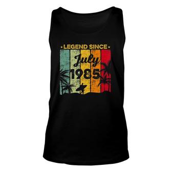 Legend Since July 1985 36Th Birthday 36 Years Old Unisex Tank Top - Seseable