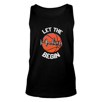 Let The Madness Begin March Basketball Aesthetic Gift 2022 Unisex Tank Top - Thegiftio UK