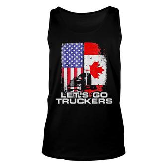 Lets Go Truckers Attractive Gift 2022 Unisex Tank Top - Thegiftio