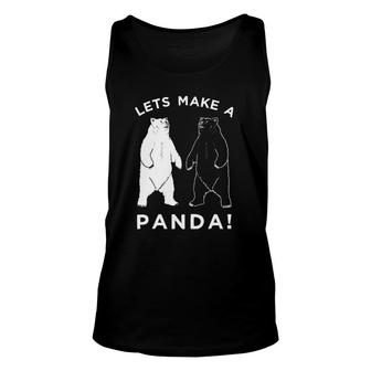 Lets Make A Panda Funny Bear Graphic Tee Unisex Tank Top | Mazezy