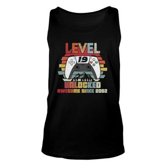 Level 19 Unlocked Video Gamer 19 Years Old 19 Birthday Gifts Unisex Tank Top - Seseable