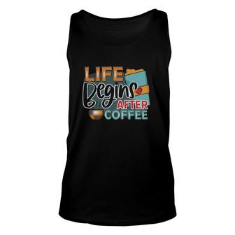 Life Begins After Coffee 2 Coffee Classic Unisex Tank Top | Mazezy