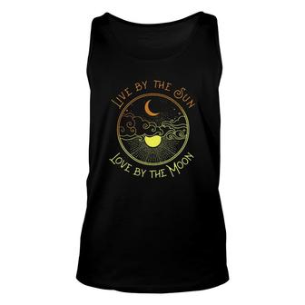 Live By The Sun Love By The Moon Enjoyable Gift 2022 Unisex Tank Top - Thegiftio UK