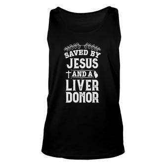 Liver Transplant Jesus Organ Donor Surgery Recovery Unisex Tank Top - Seseable