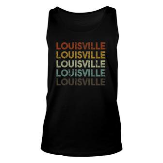 Louisville Kentucky Home State Vintage Retro Unisex Tank Top | Seseable UK