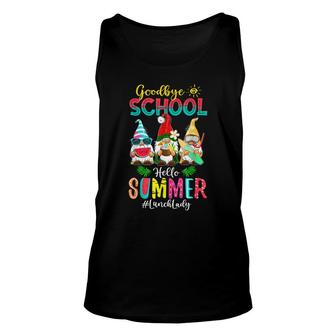 Lunch Lady Goodbye School Hello Summer Vacation Gnome V2 Unisex Tank Top - Thegiftio UK