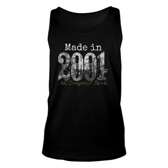 Made In 2001 Tee - 20 Years Old 2001 20Th Birthday Gift Unisex Tank Top - Seseable