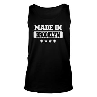 Made In Brooklyn State Of New York Unisex Tank Top | Mazezy