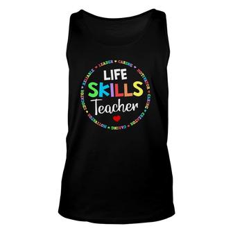 Matching Life Skills Teacher Squad Special Ed Sped Team Crew Tank Top | Mazezy