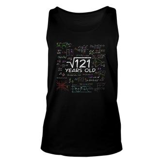 Math Square Root Of 121 Vintage 11Th Birthday 11 Years Old Unisex Tank Top - Seseable