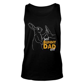 Mens Best Bunny Dad Ever Rabbit Daddy Bunny Father Mens Bunn Unisex Tank Top - Seseable
