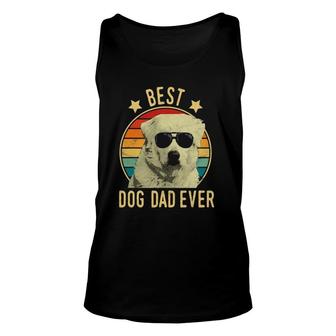 Mens Best Dog Dad Ever Great Pyrenees Fathers Day Gift Unisex Tank Top - Seseable