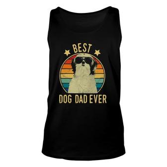 Mens Best Dog Dad Ever Shih Tzu Fathers Day Gift Unisex Tank Top - Seseable