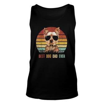 Mens Best Dog Dad Ever Yorkshire Terrier Fathers Day Gifts Unisex Tank Top - Seseable