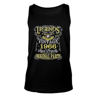 Mens Legend Born In 1966 55Th Birthday Tee For 55 Years Old Unisex Tank Top - Seseable
